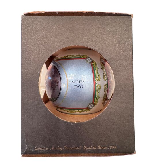 1995 Christmas Bulb Holiday Memories Collectible Ornament Harley Davidson - Picture 6 of 8
